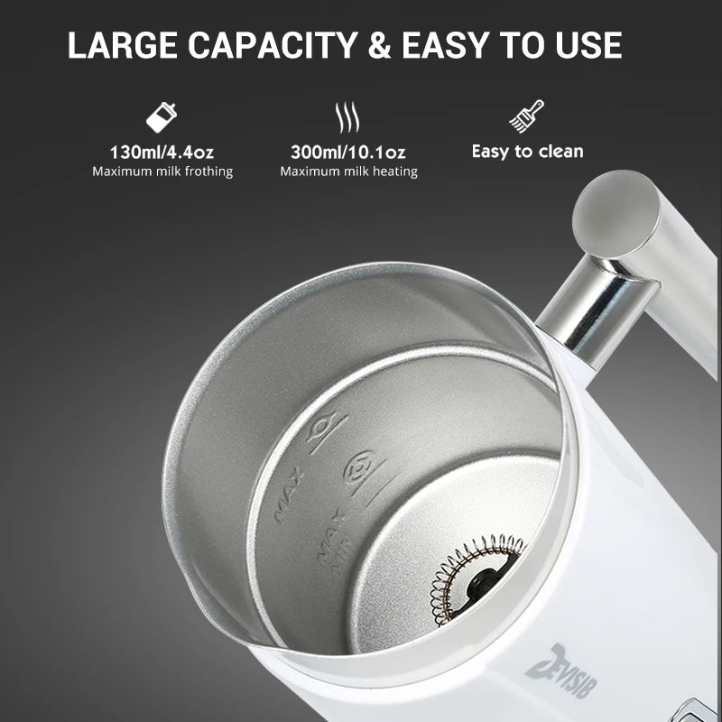 Automatic Milk Frother Electric for Hot & Cold Frothing – Ideal for Latte & Cappuccino