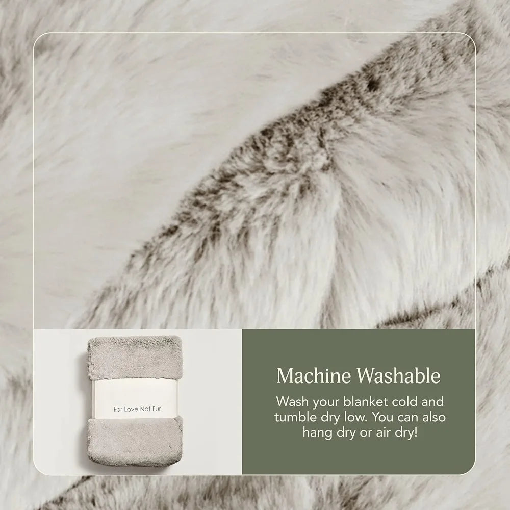 Marshmallow - Heavyweight Faux Fur Blanket | Eco-Friendly, Ultra-Soft Comfort