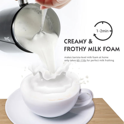Automatic Milk Frother Electric for Hot & Cold Frothing – Ideal for Latte & Cappuccino