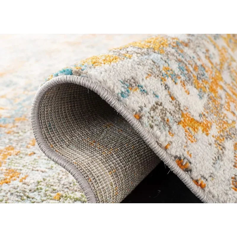 Safavieh Modern Abstract Area Rug – Non-Shedding, Easy-Care Rug for High-Traffic Spaces