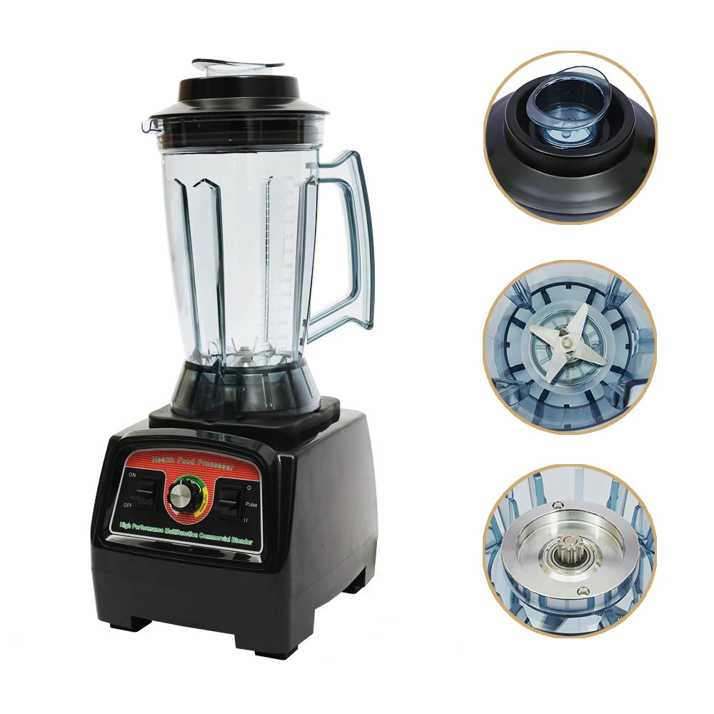 Commercial High-Speed Blender & Juicer – 2800W, 3.9L Capacity, Kitchen Mixer