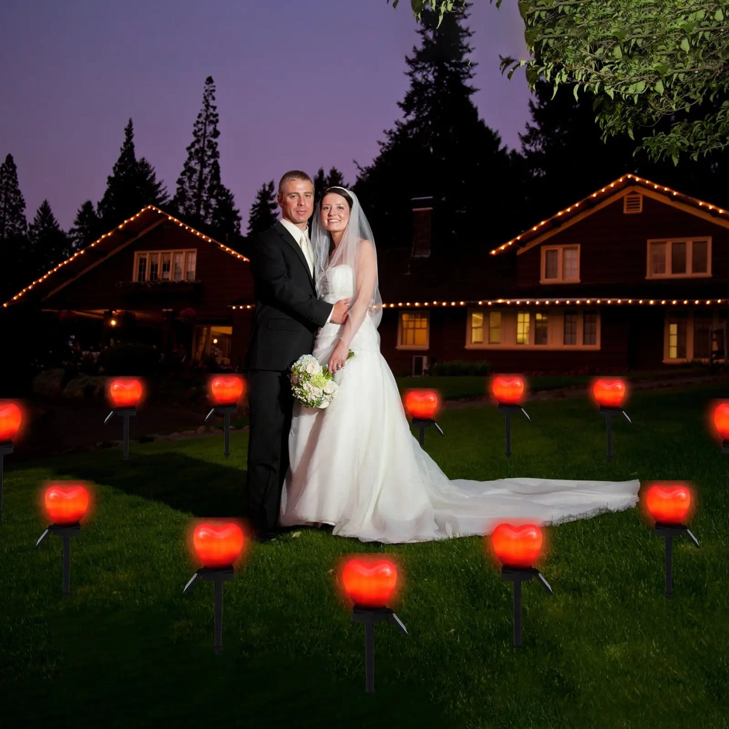 Heart-shaped LED Solar Garden Lights