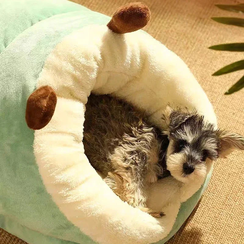 Plush Pet Sofa Bed – Cozy Cave House for Dogs & Cats