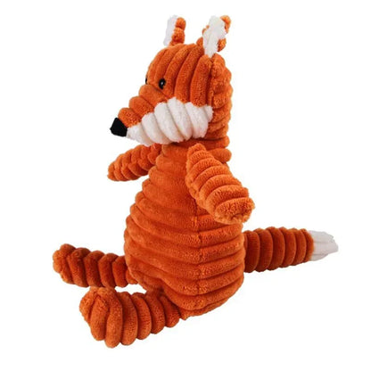 Plush Dog Toy - Animal Shapes with Squeaky Fun