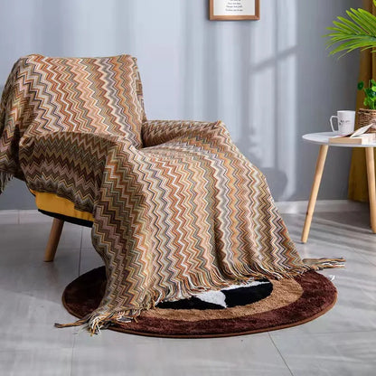 Boho Geometric Aztec Blanket – Cozy, Stylish & Versatile