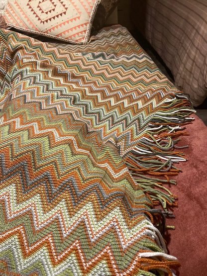 Boho Geometric Aztec Blanket – Cozy, Stylish & Versatile
