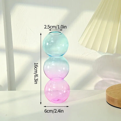 Bubble Glass Flower Vase – A Modern Touch of Elegance for Your Space