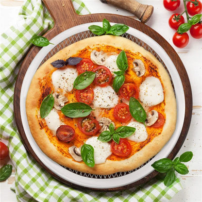13-Inch Pizza Screen Pan - Non-Stick Baking Tray, Grilling Mesh Pad