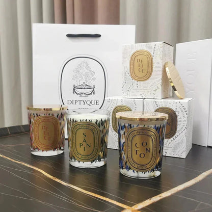 Diptyque 2024 Luxury Aromatherapy Candle Set – Exquisite Scents for Ultimate Relaxation