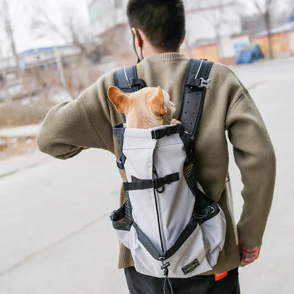 Breathable Dog Carrier Backpack – Portable Outdoor Travel Bag for Small Dogs & Cats