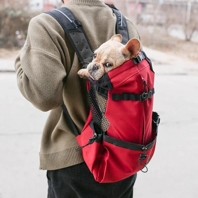 Breathable Dog Carrier Backpack – Portable Outdoor Travel Bag for Small Dogs & Cats