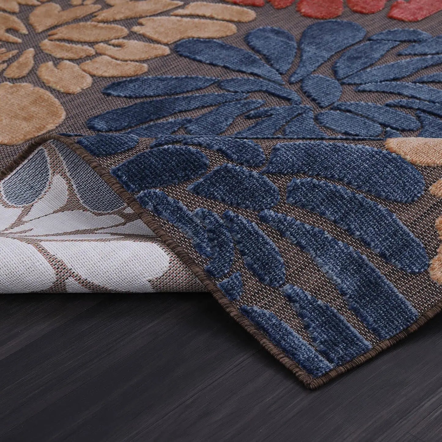 Elegant 10x14 Indoor-Outdoor Floral Area Rug