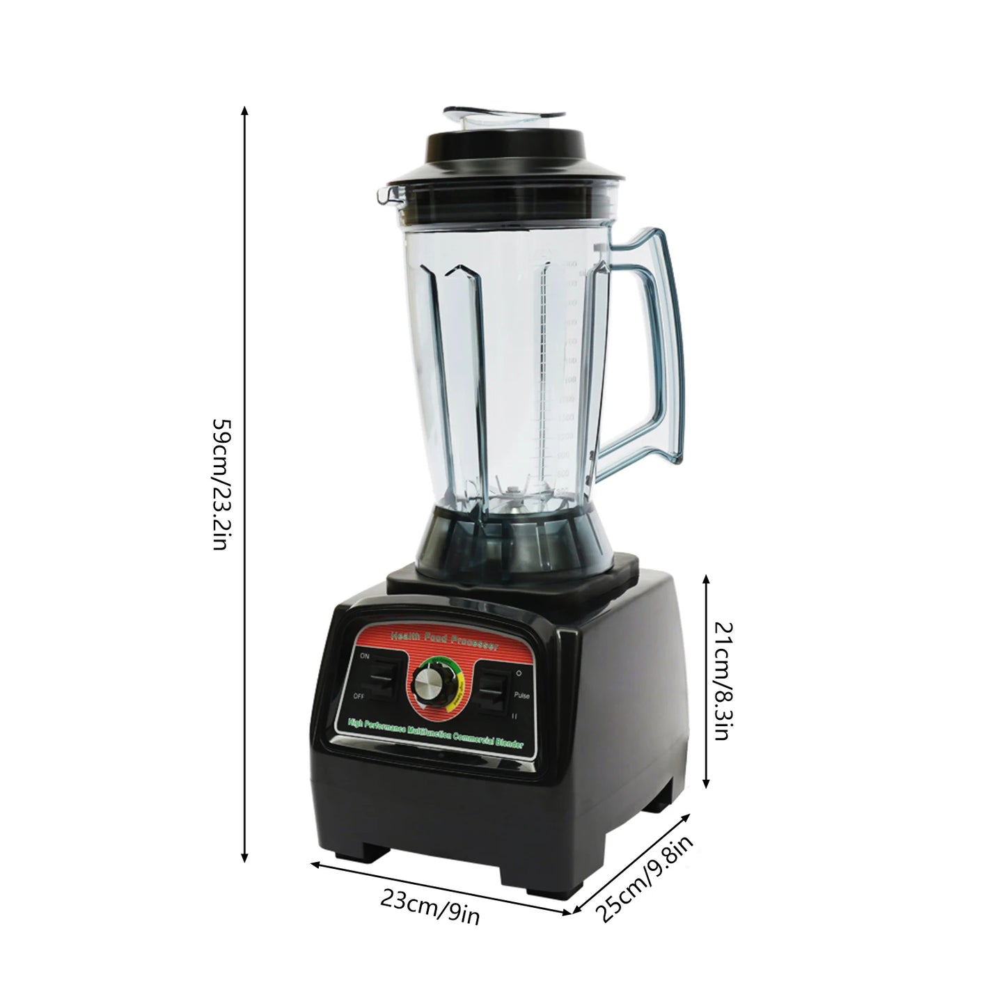 Commercial High-Speed Blender & Juicer – 2800W, 3.9L Capacity, Kitchen Mixer
