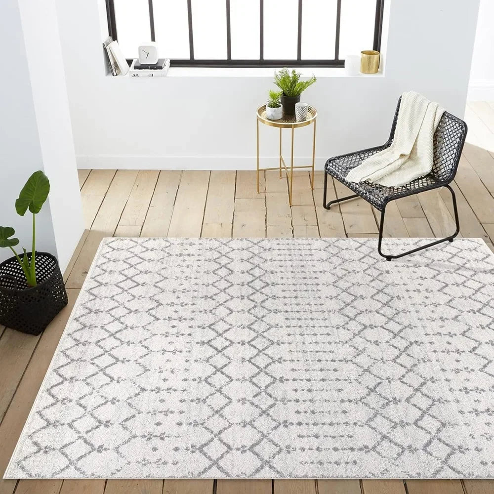 Moroccan Trellis Vintage Diamond 8 ft. x 10 ft. Area-Rug