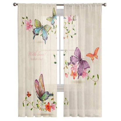 Chiffon Light-Filtering Curtain Panels